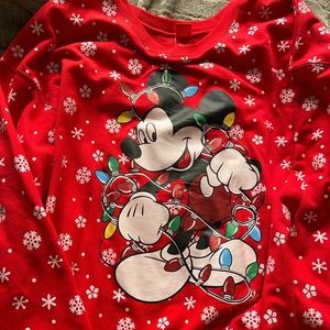 Mickey holiday light up sweater